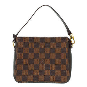 Louis Vuitton Damier Ebene Brown Truth Makeup Accessory Clutch Bag